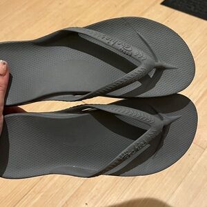 Archies Gray Flip Flops (Unisex)